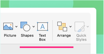 Interface with annotating line