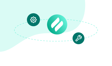 Ditto logo surrounded by icons of a gear and wrench, symbolizing system setup and technical support.