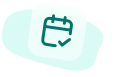Illustrated calendar with checkmark