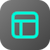 Illustrated icon with dark background and teal webpage outline