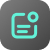 dark icon with paper outline