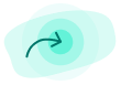 Curved arrow illustration 