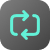 dark icon with arrows forming a circle