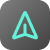 dark icon with paper airplane
