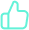 Outline of hand making fist with thumb pointing up