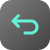 Dark icon with bright curved arrow pointing backward