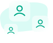 several icons of people in a group