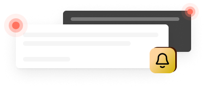 Illustrated interface showing potential alerts