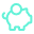 Outline of piggy bank