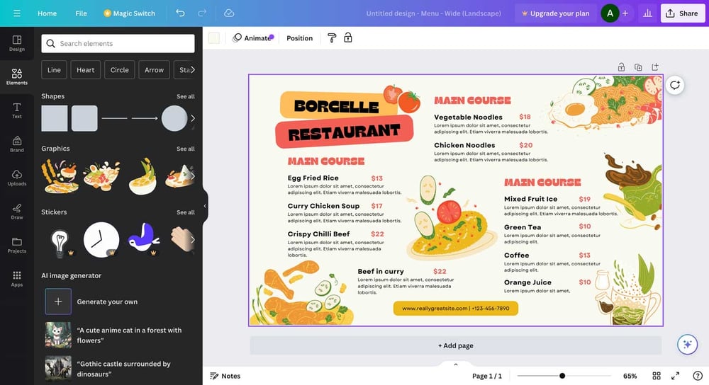 Create Digital Signage in Canva Ditto