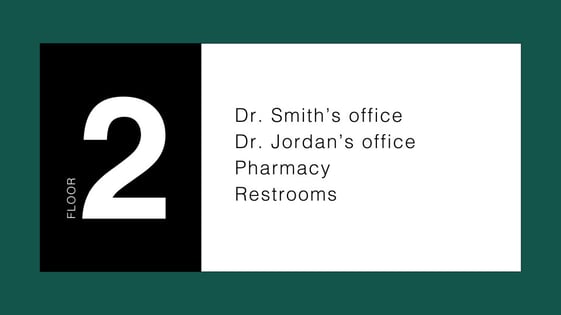 Wayfinding digital signage