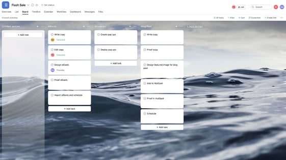 Digital sign for project management