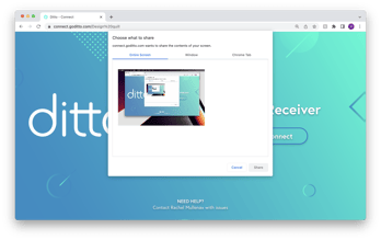 Ditto Connect for Web on Chrome OS