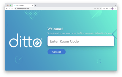Ditto Connect Page
