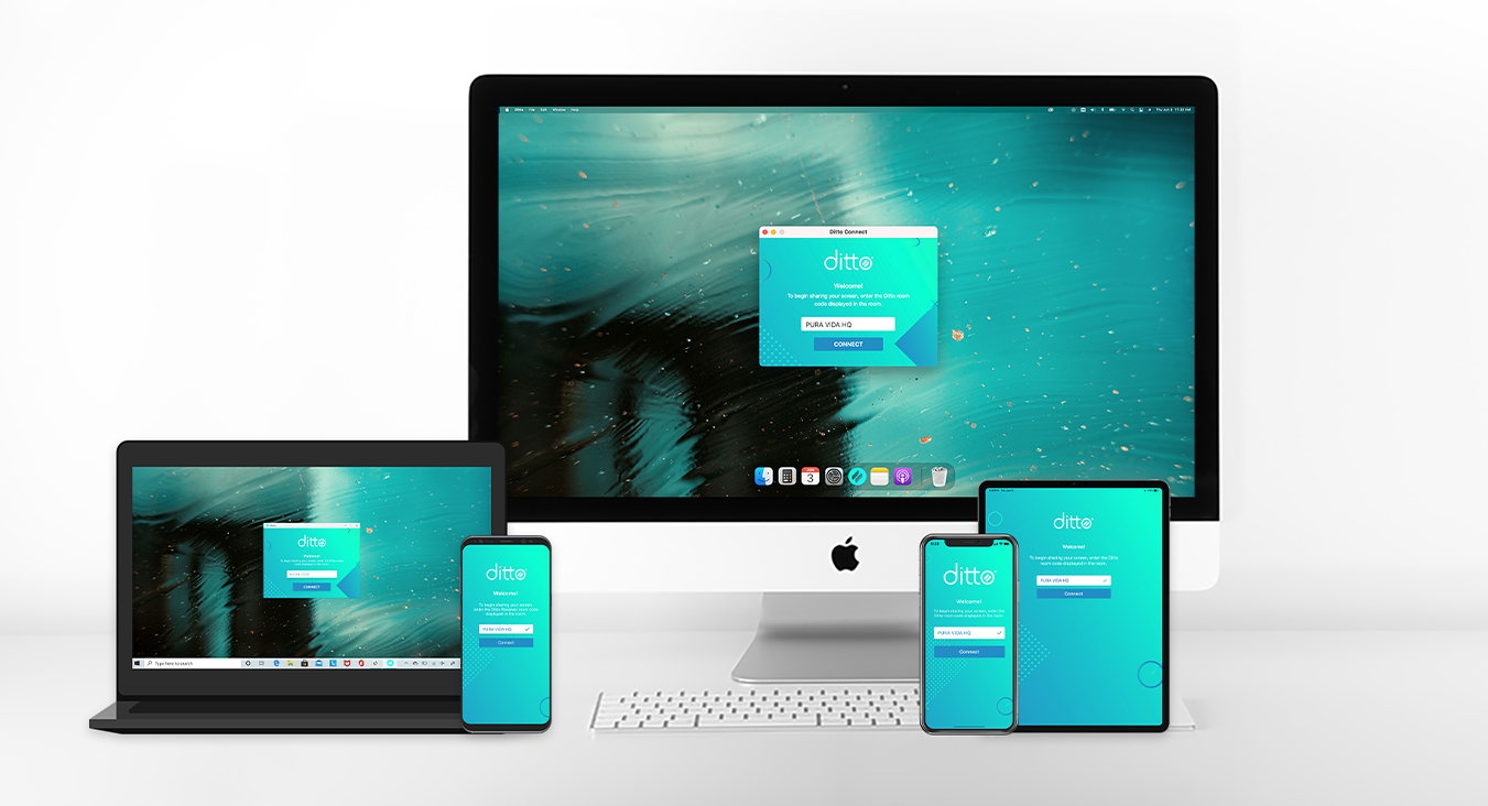 Ditto Connect on Windows, Mac, Android, iPhone and iPad