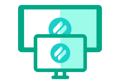 Computer and TV display icon