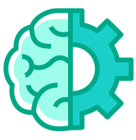 Brain gear icon