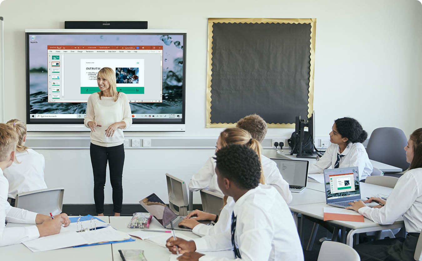 Ditto on an interactive whiteboard