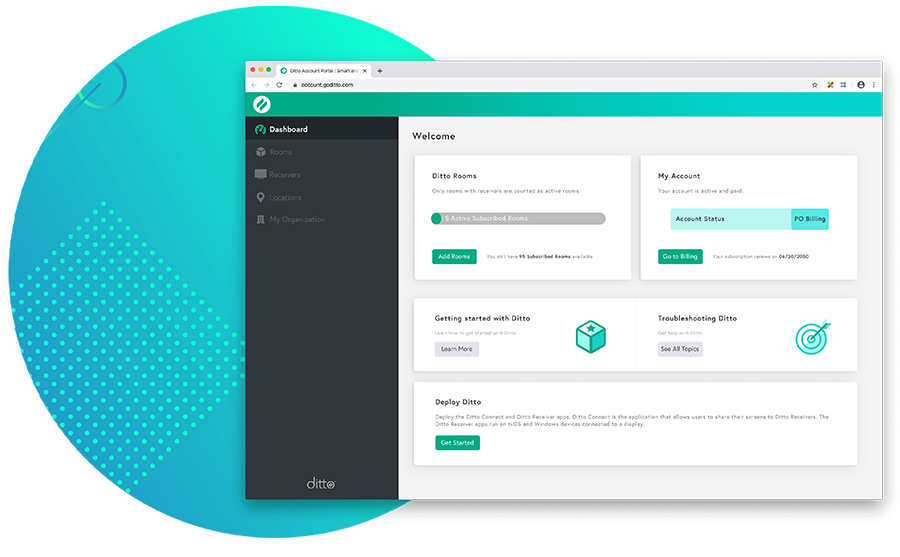 Ditto Account Portal