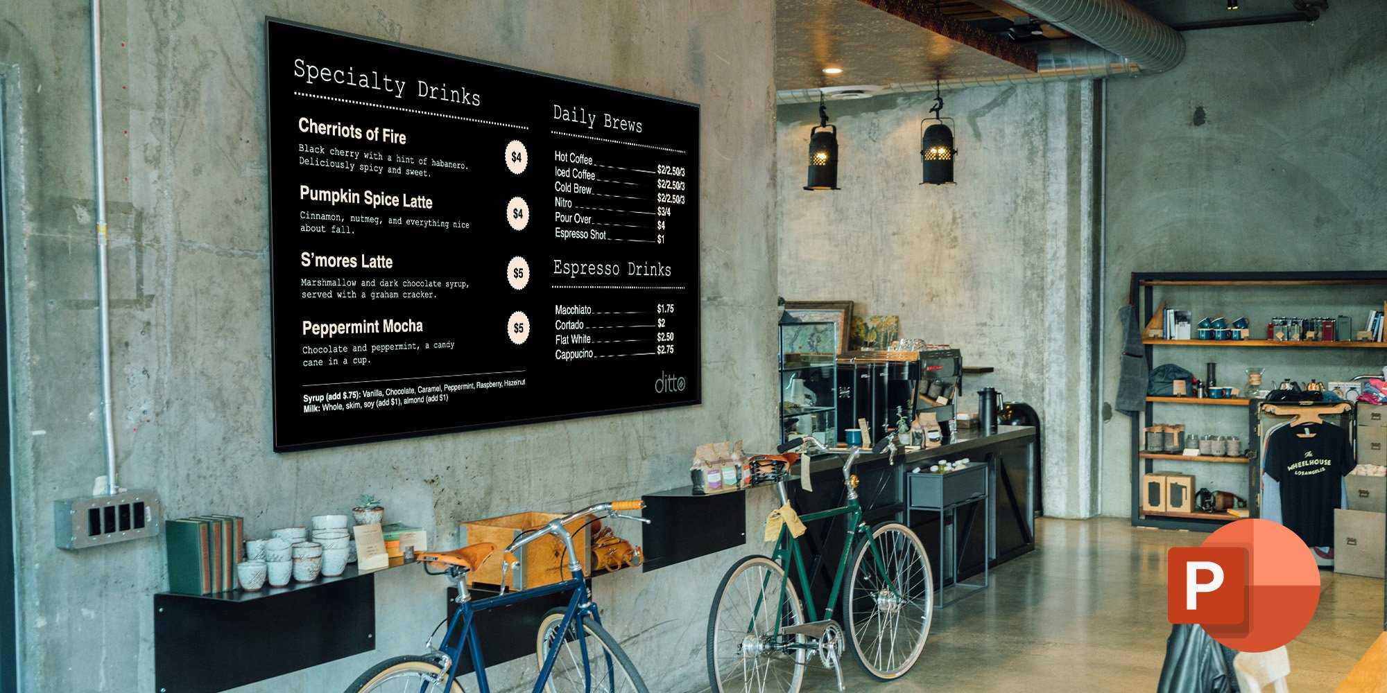 How to Easily Create Digital Menu Boards with PowerPoint + Free With Digital Menu Board Templates