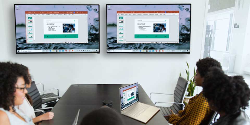 How To Wirelessly Screen Mirror A Windows Pc Multiple Apple Tvs Wirelessly Screen Mirror A Windows Pc, How To Screen Mirror Two Tvs Together
