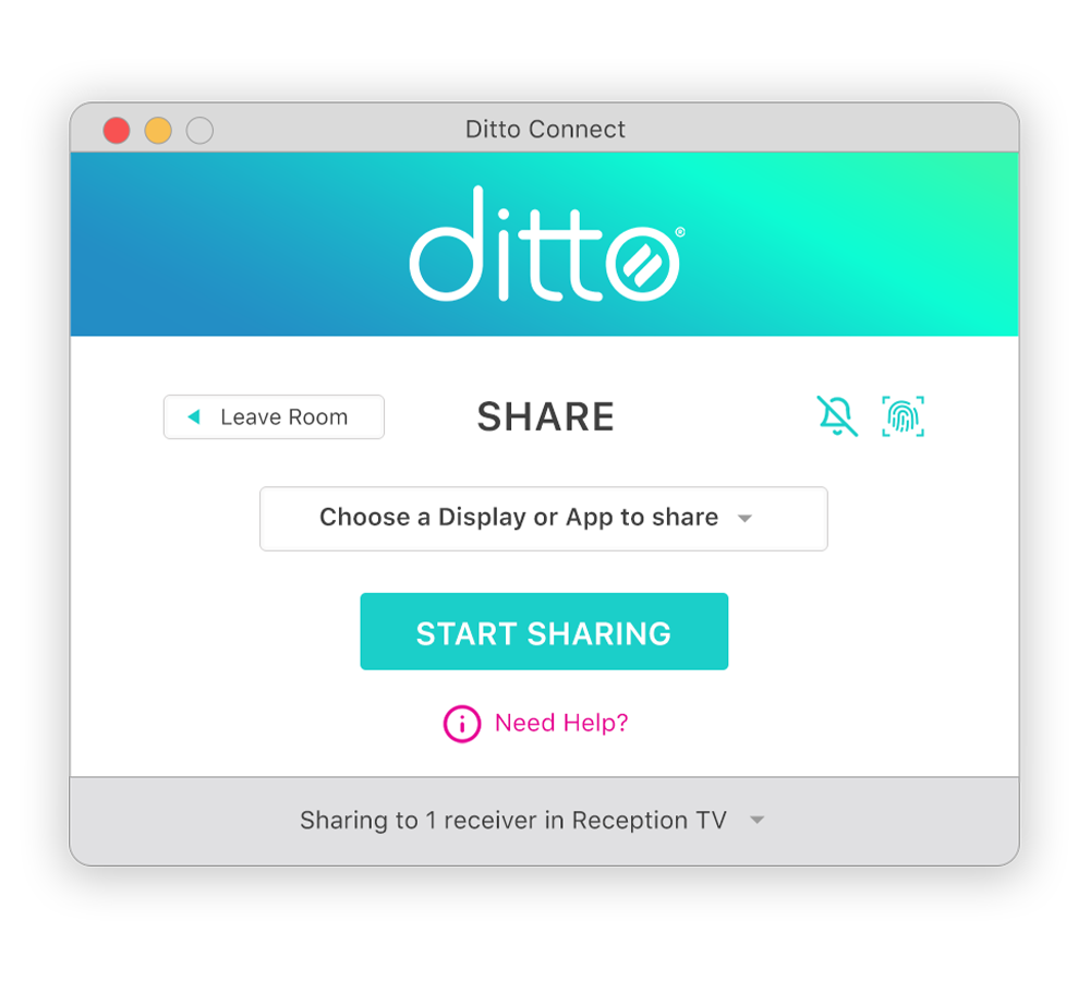 Ditto Connect app interface