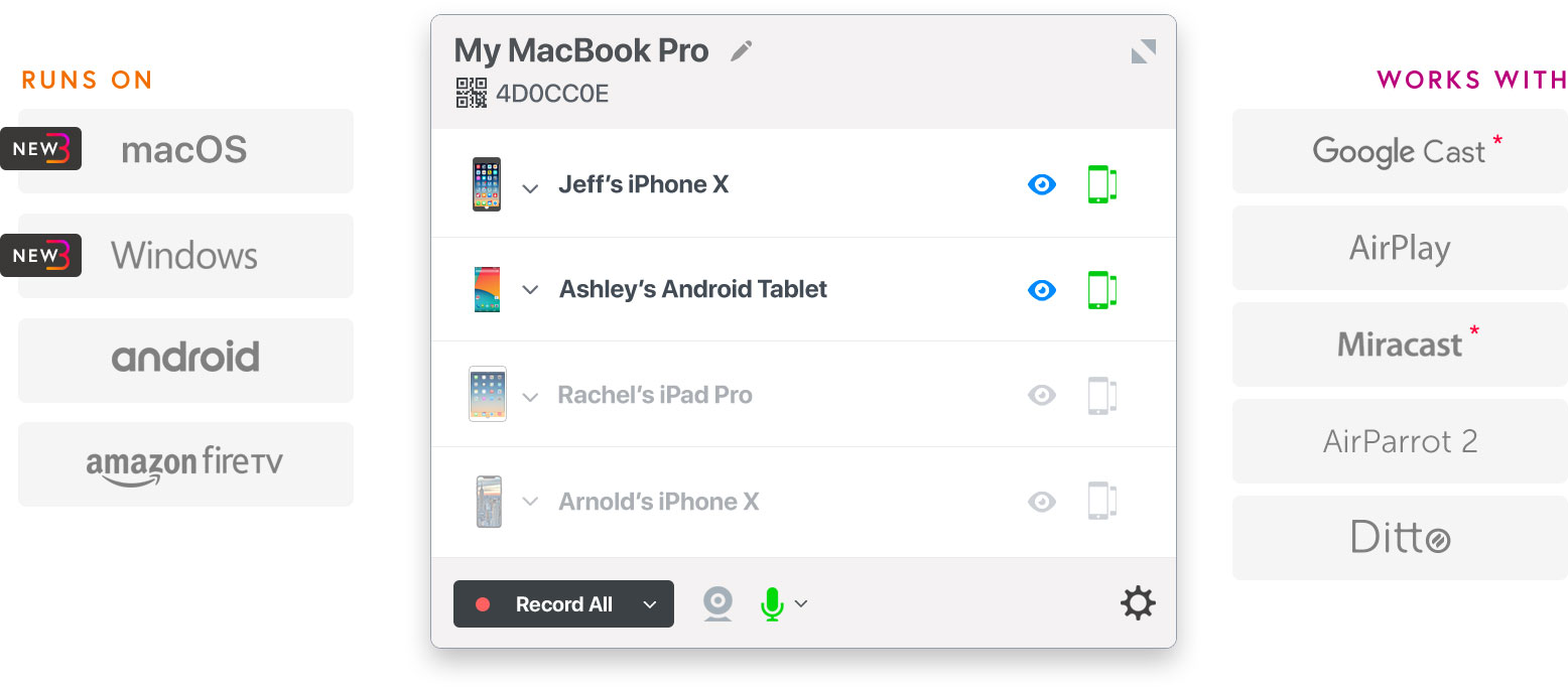 Reflector 3 Screen Mirror Android Ios Chrome Os To A